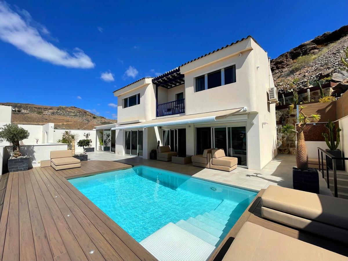 Luxury Villa Morelli With Seaview & Heated Pool 马斯帕洛马斯 外观 照片