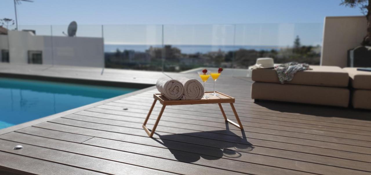 Luxury Villa Morelli With Seaview & Heated Pool 马斯帕洛马斯 外观 照片