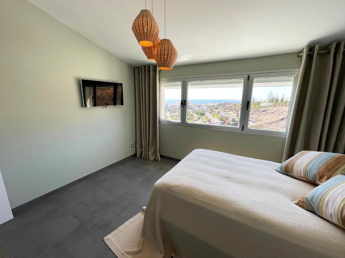 Luxury Villa Morelli With Seaview & Heated Pool 马斯帕洛马斯 外观 照片